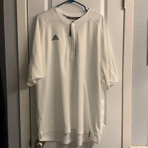Men’s Adidas Climalite White Short Sleeve Pullover